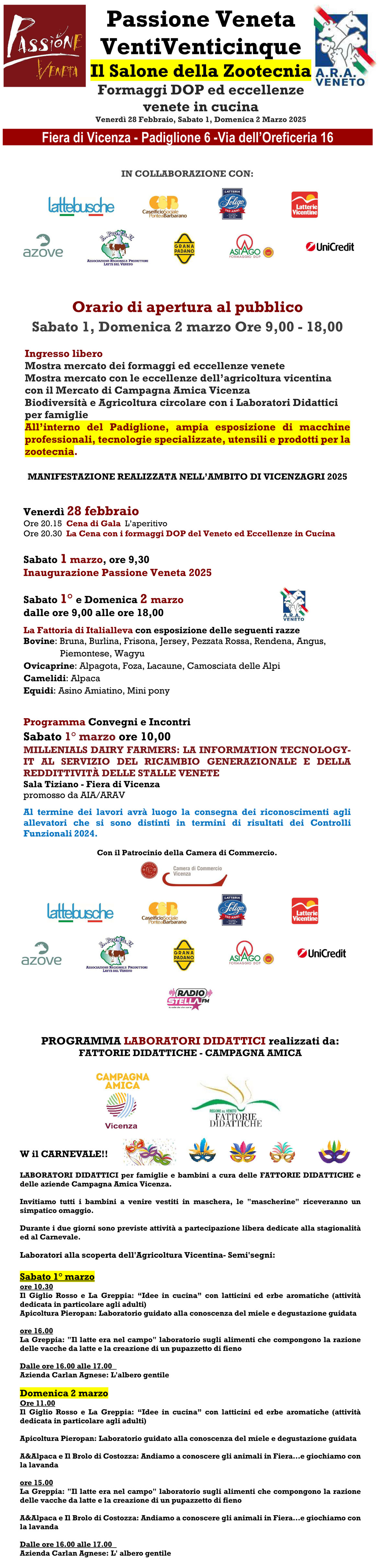 Programma Passione Veneta
